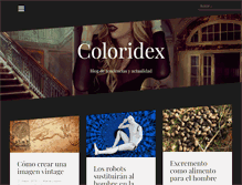 Tablet Screenshot of coloridex.com